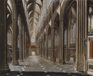 Gotisches Kircheninterieur